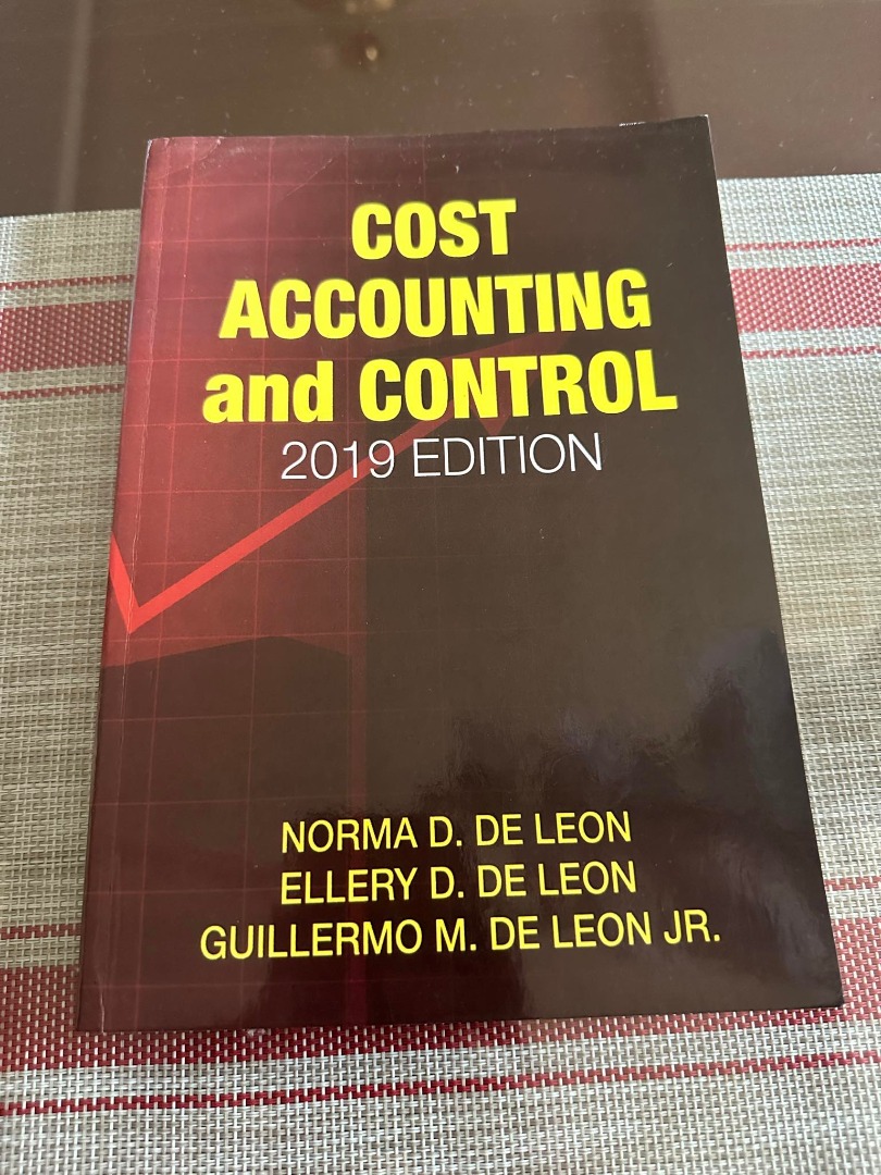 Cost Accounting and Control 2019 ed. by De Leon, Hobbies & Toys, Books ...