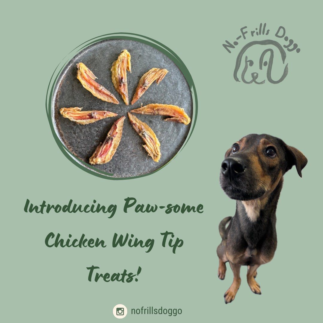 Dehydrated Chicken Wing Tips Natural Dog Chews