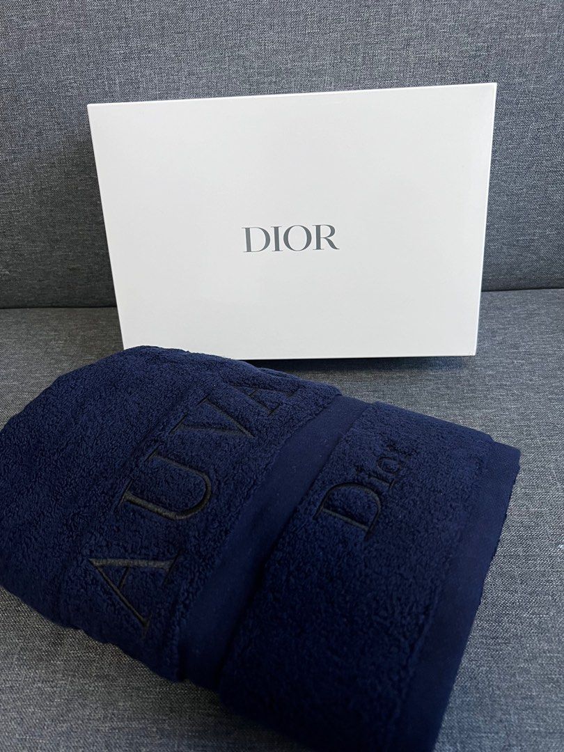 Dior Sauvage Bath Towels Furniture Home Living Bedding Towels on Carousell