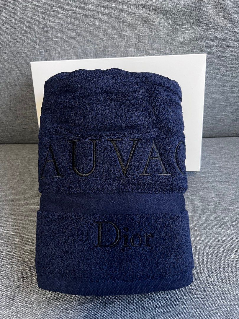 Dior Sauvage Bath Towels Furniture Home Living Bedding Towels on Carousell