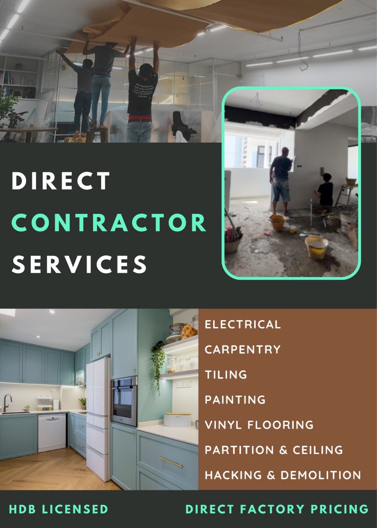Full BTO/RESALE Direct Renovation Contractor. Own Carpentry Singapore ...
