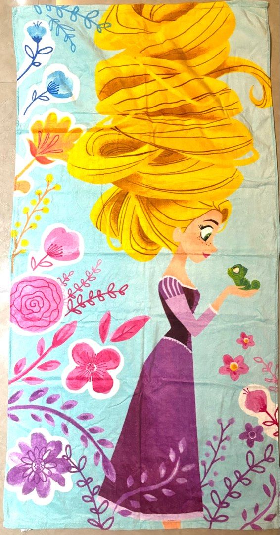 Rapunzel beach towel on sale