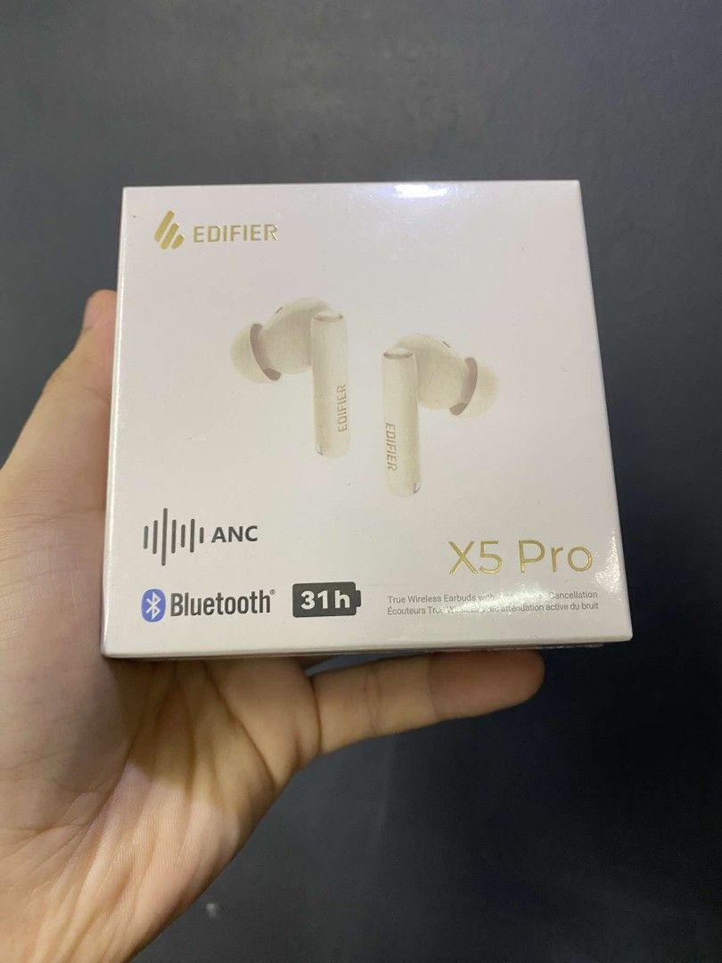 Edifier X5 Pro Bluetooth Wireless Active Noise Cancellation True Wireless Earbuds Ivory (Category: Headphones & Headsets) located in Pasig City. Submitted by techubstoreandaccessories (Listing ID 1323509649, Image 2). Description: Edifier X5 Pro Bluetooth Wireless Active Noise Cancellation True Wireless Earbuds Ivory Ready for Pick Up / Delivery ‼️ 📌 DETAILS: ✅Actual Picture Posted. ✅BRAND NEW & ORIGINAL. ✅7 Days Replacement for Factory Defects 