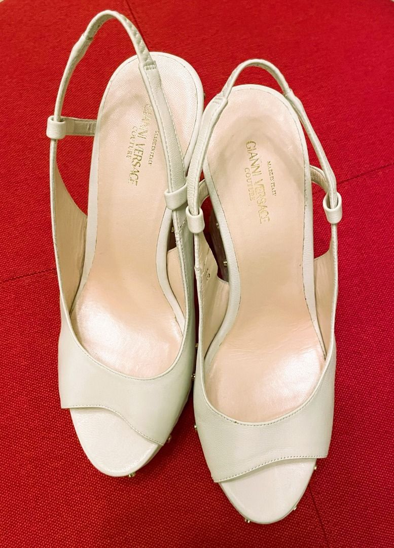 GIANNI VERSACE High Wedge Heels EU Size 38 Women s Fashion Footwear Wedges on Carousell