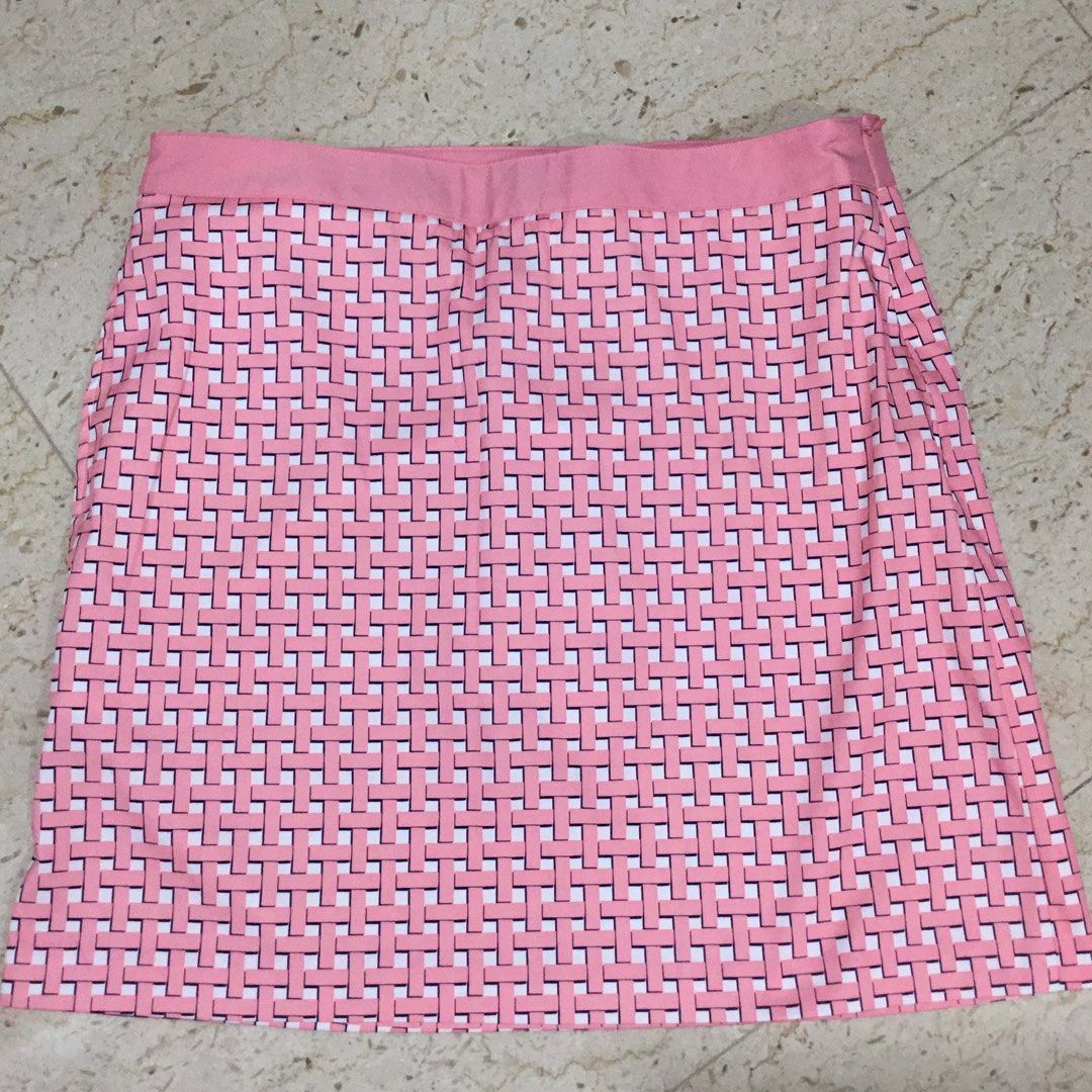 Golf Pink Checkered Skirt Women s Fashion Activewear on Carousell