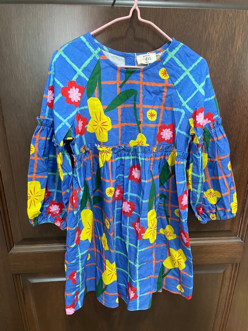Gorman kids Bloomful organic cotton long sleeves dress size 4 5 Babies Kids Babies Kids Fashion on Carousell