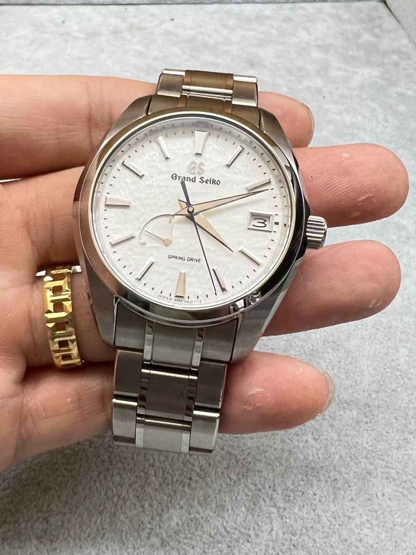 GRAND SEIKO HERITAGE COLLECTION SNOWFLAKE TITANIUM MADE IN JAPAN SPRING DRIVE SBGA211G Luxury Watches on Carousell