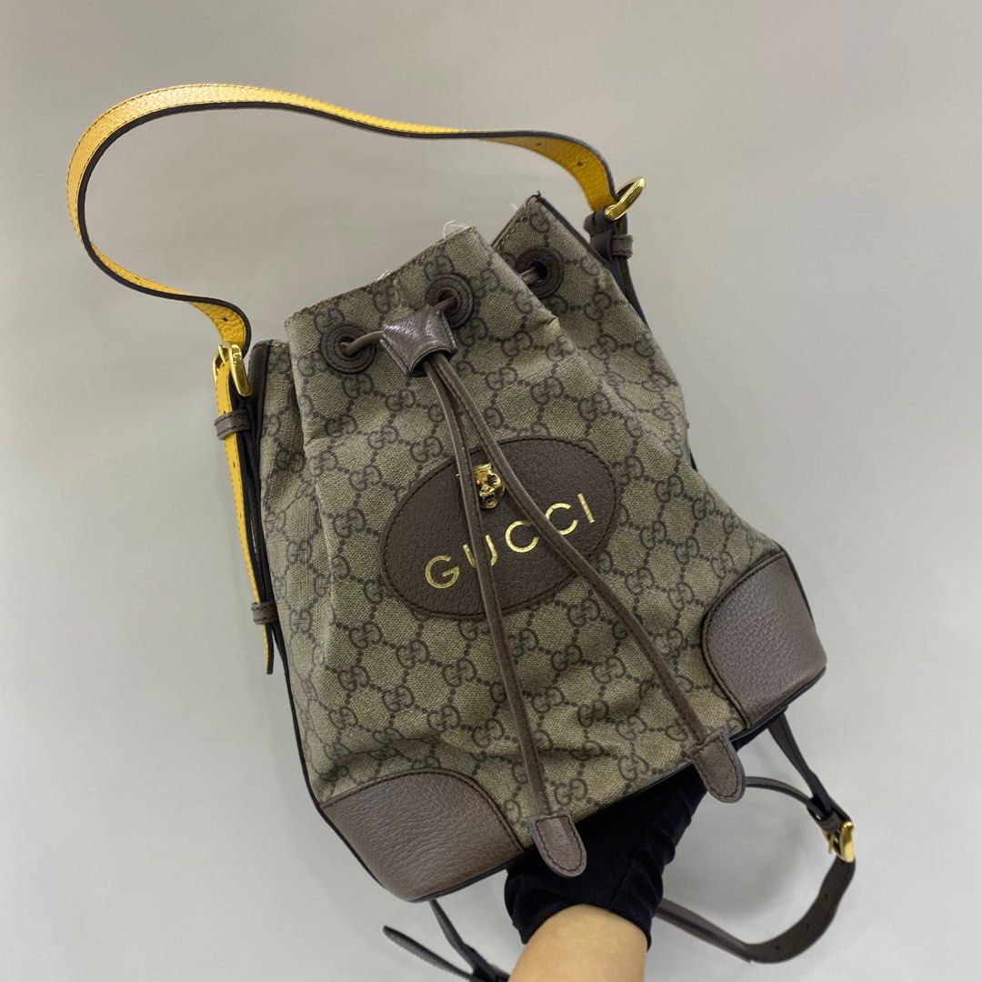 GUCCI 473875 GG DRAWSTRING 2WAY BUCKET BAG 247045986