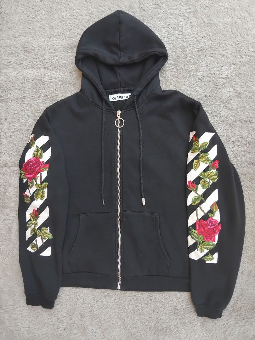 Jaket off white rose shop