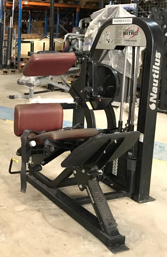 Nautilus nitro lower back machine clearance