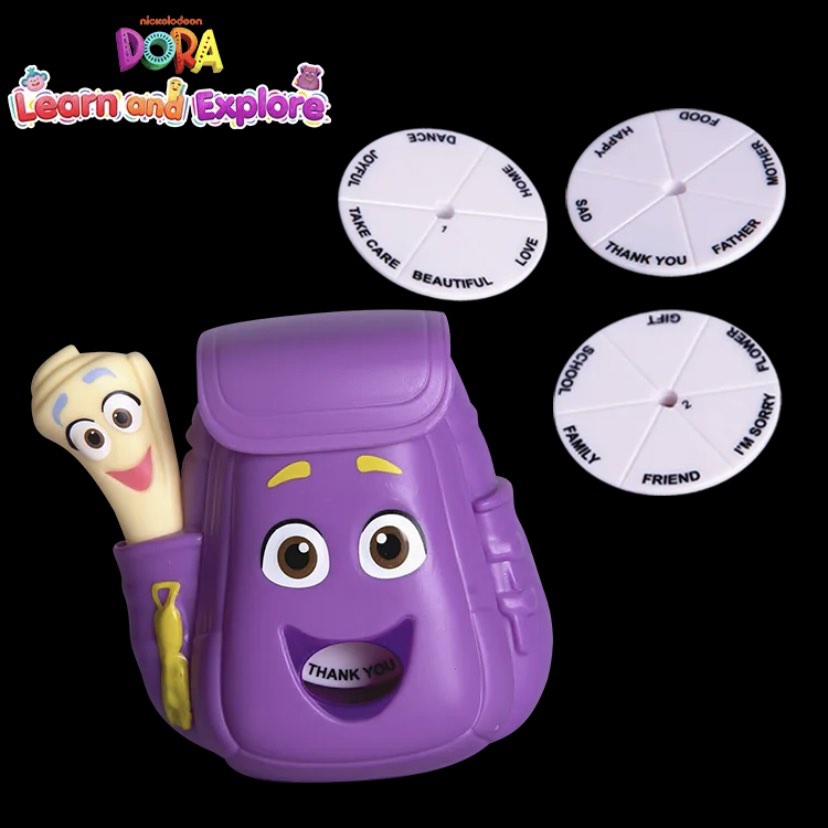 Jollibee Kids Meal Dora Learn and Explore BACKPACK TRANSLATOR BUDDY