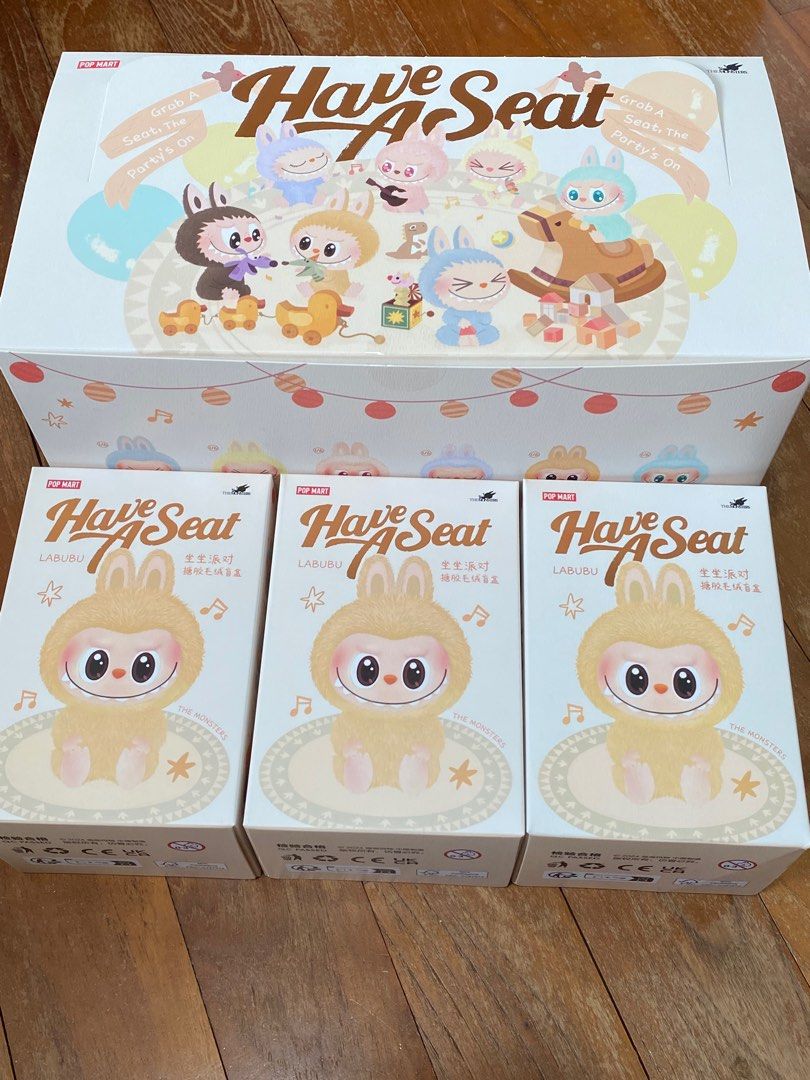 POP MART Labubu Have a Seat Series Sealed Whole set Harajuku