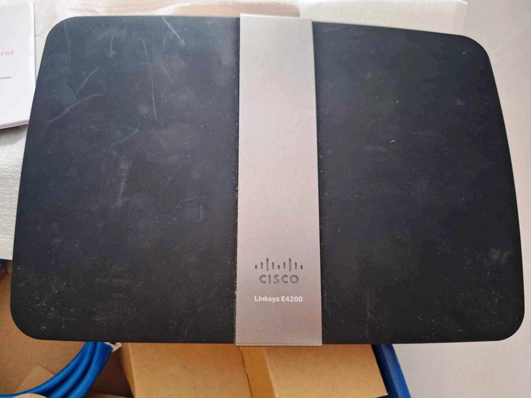 Linksys E4200 Dual-Band N750 Router (Category: Networking) located in Batangas. Submitted by maul653 (Listing ID 1323509746, Image 3). Description: Cisco Linksys E4200 Dual-Band N750 Router. Barely used; No known defect. Complete unit with original box and everything that came with it. What you see in the photos is the actual item. Payment: Bank deposit (BPI, BDO), GCash. Delivery: Via J&T Express, cost to be shouldered by the buyer. Payment requ