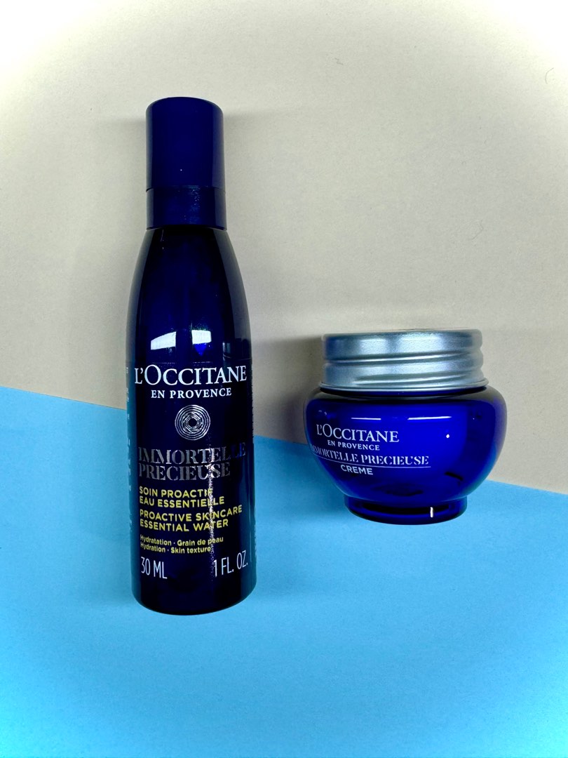 Loccitane Toner 30ml & Cream 8ml [Expiry date 2026], Beauty & Personal Care, Face, Face Care