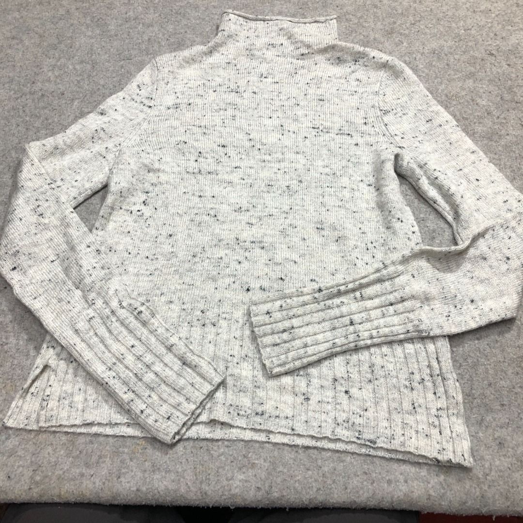Madewell Donegal Inland Turtleneck Sweater Coziest Yarn Size Small Gray Wool Blend Women s Fashion Tops Longsleeves on Carousell