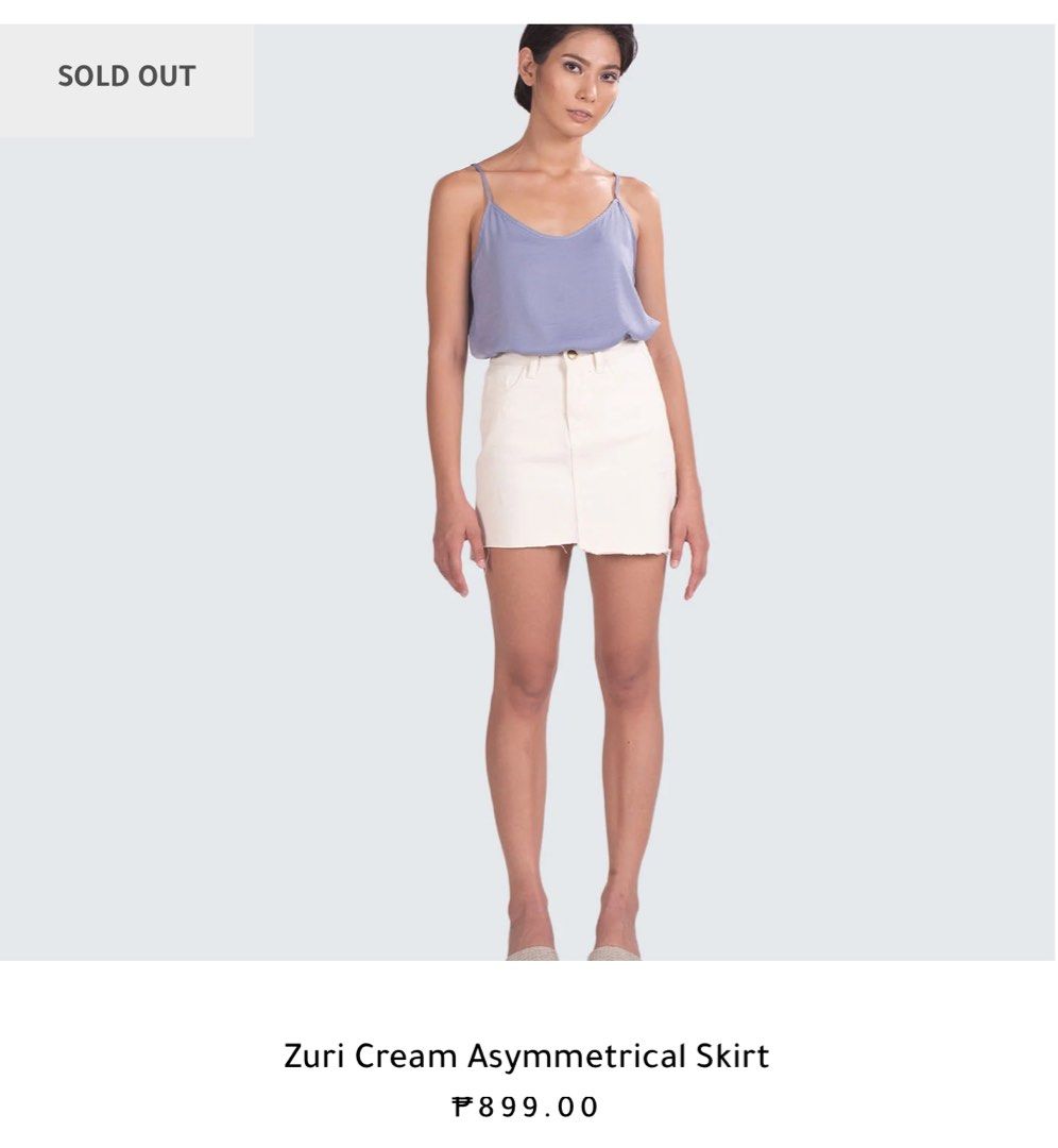 Mantou Cream Asymmetrical Skirt (Category: Skirts) located in Manila. Submitted by declutter_with_m3 (Listing ID 1323465241, Image 1). Description: Don’t reach out for this a lot but it’s really nice Rfs: decluttering GCASH/BDO.