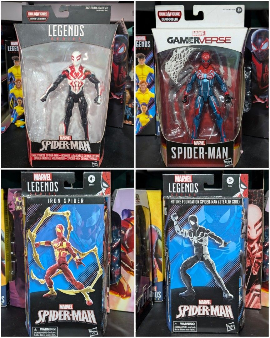 Marvel Legends Spider-man (Category: Figurines & Statues) located in Mandaluyong City. Submitted by 4bma_toys (Listing ID 1323461139, Image 2). Description: ✓Please read the details carefully ✓Cross-posted ✓Sealed Cyborg Spider-man - 2000 ✓Back On Card Retro Spider-man - 1900 ✓Sealed Peter Parker - 1700 ✓Sealed Last Stand Spider-man - 1500 ✓Sealed Spider-shot - 1500 ✓Sealed Ben Reilly Spider-man - 1400 ✓BIB ANAD Spider-man - 3000 ✓BIB Gamerverse 
