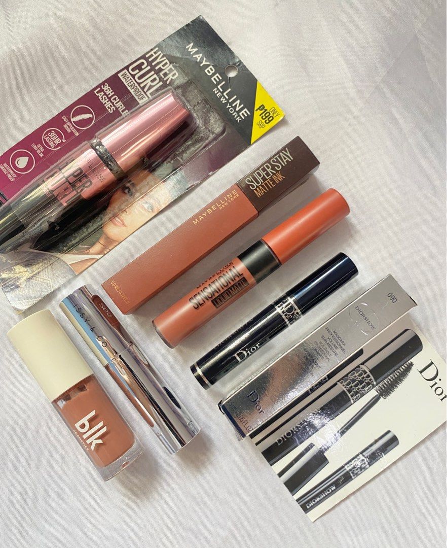 Dior, Maybelline, BLK Cosmetics and Issy Makeup Set (Category: Makeup) located in Pasig City. Submitted by jajas.preloved (Listing ID 1323507826, Image 2). Description: • BLK Cosmetics Lip Treatment Oil in Island (bought for 349) - ALMOST FULL!! Super ganda ng shade and gloss but I have too many lip oils na. • Maybelline Super Stay Matte Ink in Shade 265 Caramel Collector (bought for 429) - USED ONLY TWICE!! ALMOST FULL PA. Hindi sakin bagay warm