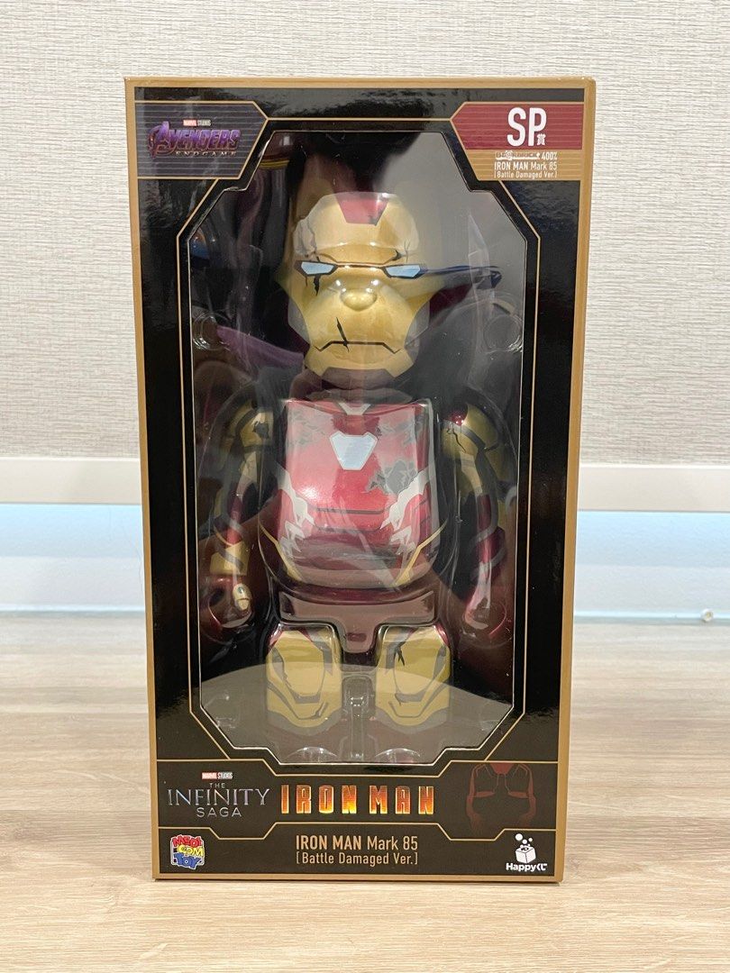 Medicom Bearbrick 400% IRON MAN MARK 85 (Battle Damaged Ver