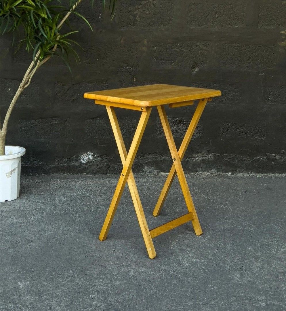 Mini Foldable Table -Solid Wood (4 pcs. Available) (Category: Tables & Sets) located in Guiguinto. Submitted by eypee_knows (Listing ID 1323471726, Image 1). Description: Mini Foldable Table -Solid Wood 4 pcs. available In good used condition L- 19.5 inches W- 14 H- 26.