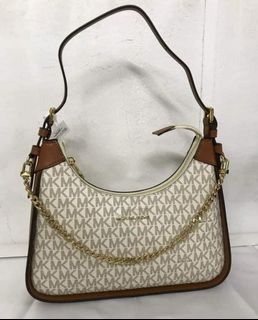 MK WILMA MEDIUM HOBO WHT