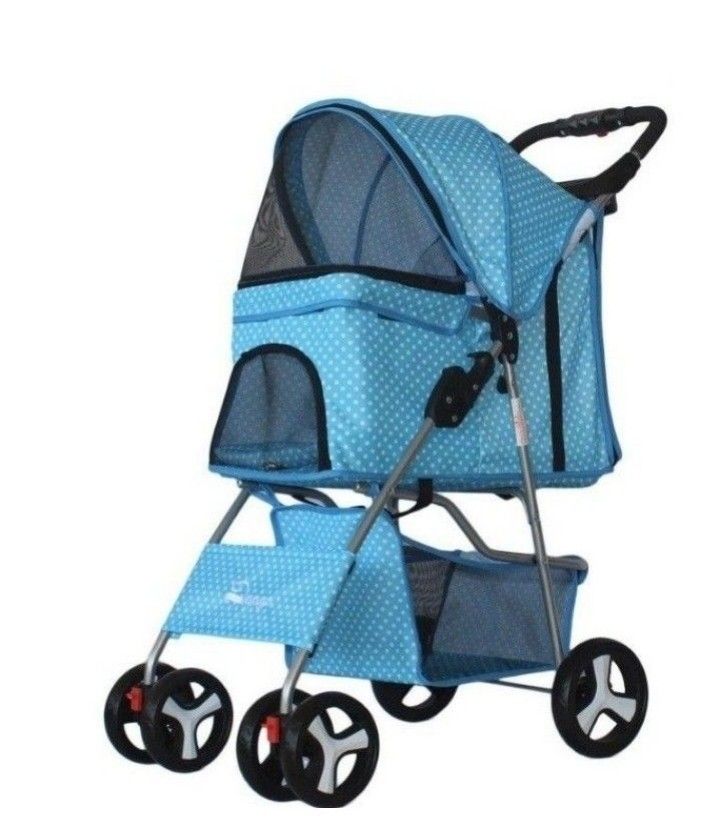 NDP PROMO Left each Blue I Yellow Pet Stroller Pram, Pet