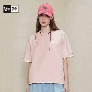 New Era x MLB 新款粉色印花T恤 (有吊牌)64242861159042110