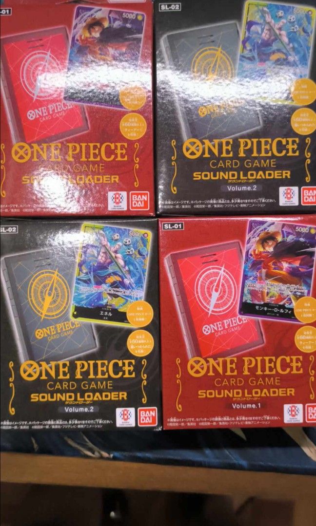 One Piece Card Game Sound loader luffy/enel (Category: Raw Singles) located in Pasig City. Submitted by blessingshobbyshop (Listing ID 1323584639, Image 1). Description: loc Pasig luffy and enel available.