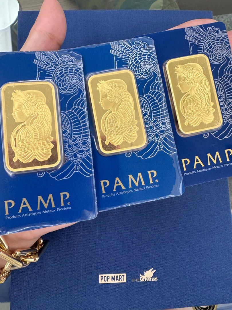PAMP GOLD BAR (Category: Currency) located in Makati City. Submitted by aaustriaaa (Listing ID 1323543361, Image 2). Description: ❌SOLD❌ Pamp Gold Bar 1oz. .