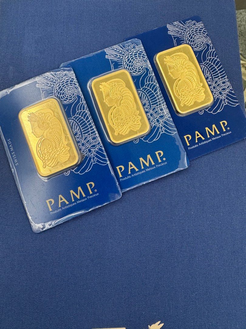 PAMP GOLD BAR (Category: Currency) located in Makati City. Submitted by aaustriaaa (Listing ID 1323543361, Image 1). Description: ❌SOLD❌ Pamp Gold Bar 1oz. .