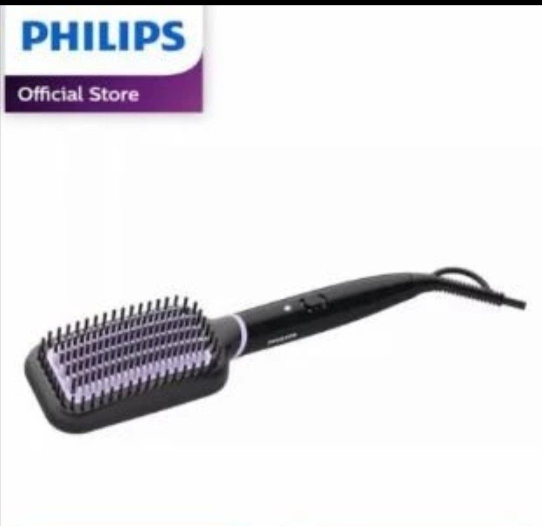 Hair pink straightener brush in philips
