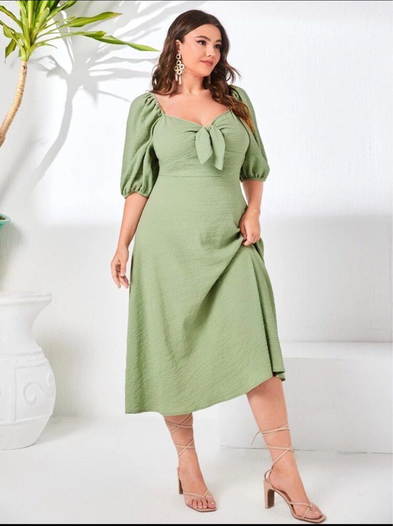 Plus size mint green dress shop