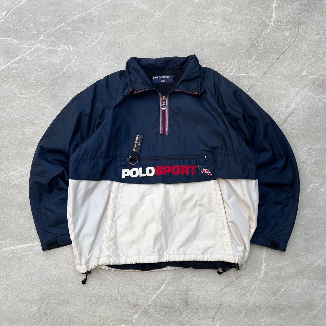 POLO SPORT RALPH LAUREN VINTAGE ANORAK JACKET (L), Fesyen Pria
