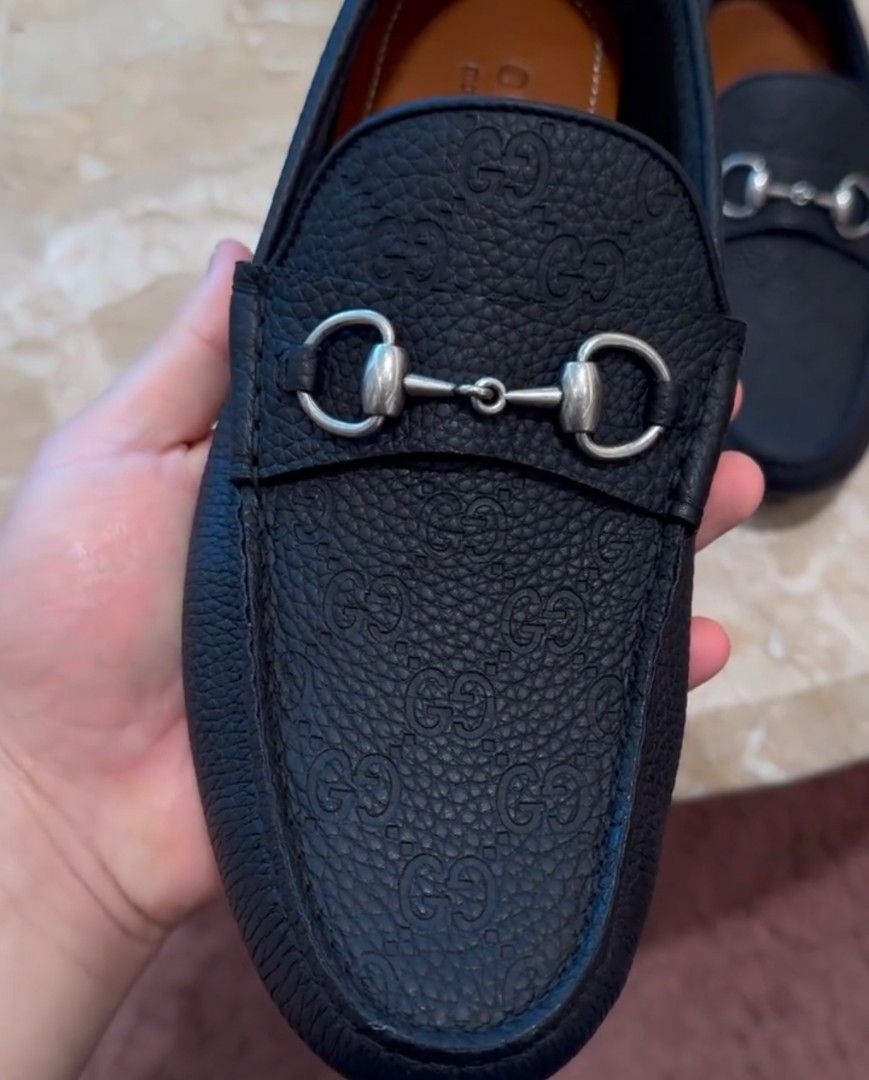 Gucci men's drivers shoes top