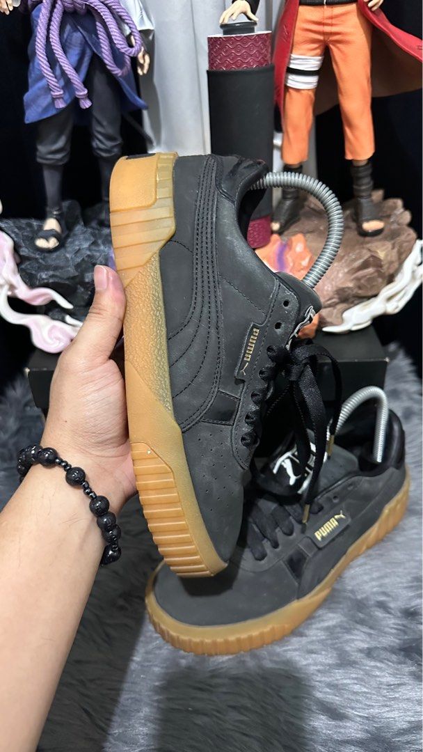 PUMA Cali Nubuck Black Women s Fashion Footwear Sneakers on Carousell