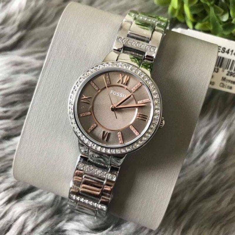 RESTOCK ORIGINAL FOSSIL VIRGINIA BROWN DIAL SILVER STEEL LADIES WATCH ES4147 Women s Fashion Watches Accessories Watches on Carousell