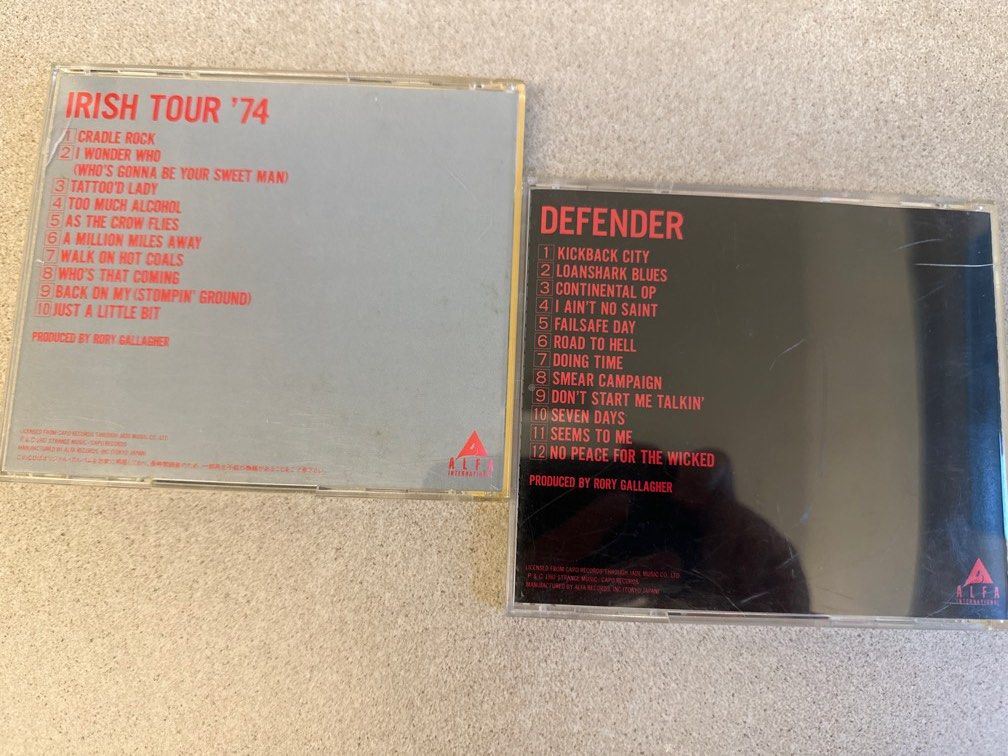 Rory Gallagher - Irish Tour 74 & Defender ($350 for 2 ) Rock Guitar ...