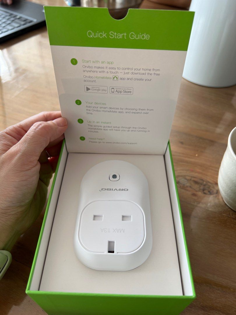 Smart plug (Category: Home Improvement Tools & Accessories) located in Singapore. Submitted by Lettinggo (Listing ID 1323521546, Image 1). Description: Smart Socket/Outlet One of the wrapper was removed but inside brand new. Price quoted is for both. Non negotiable..