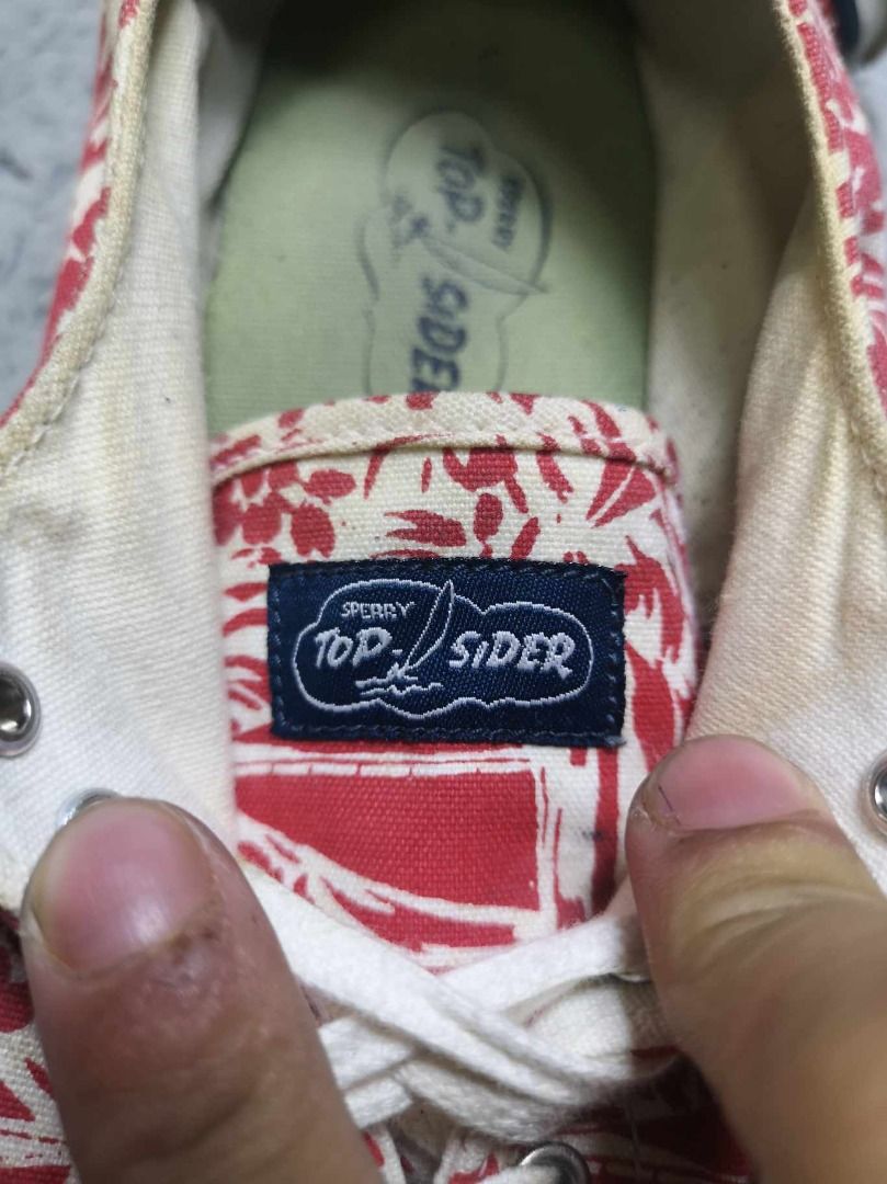 Sperry Top Sider Red Sneakers Men s Fashion Footwear Sneakers on Carousell