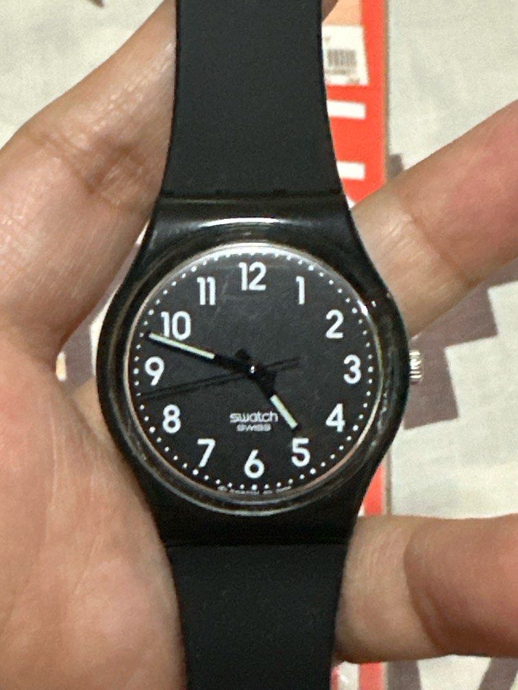 Swatch black suit shop