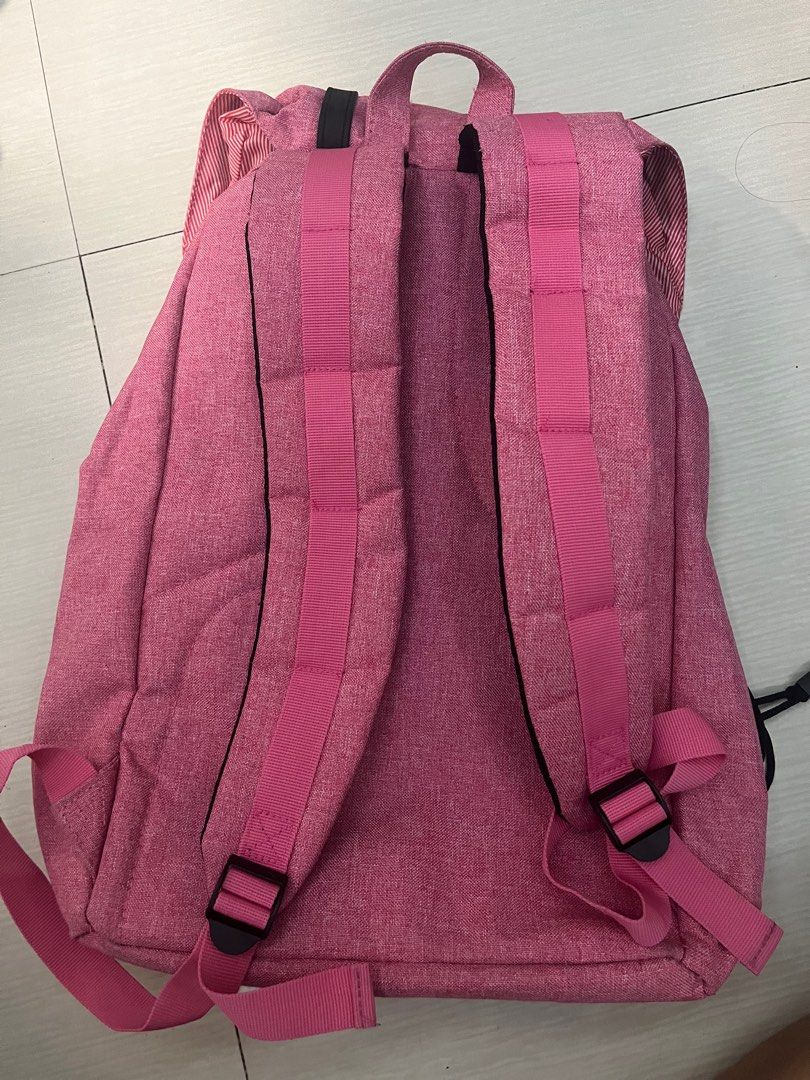 TECHNOPACK BACKPACK PINK (Category: Backpacks) located in General Trias. Submitted by chinnydeclutters (Listing ID 1323541967, Image 2). Description: - Spacious bag - Big backpack - Used 3x only RFS: Decluttering.