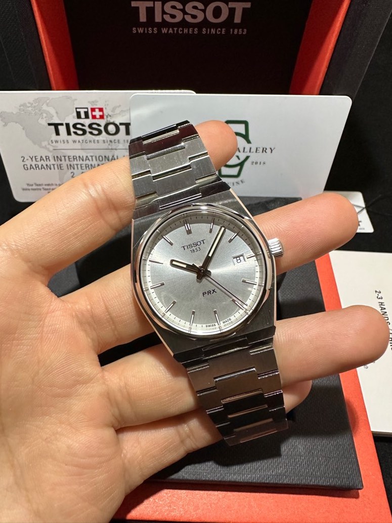 Tissot PRX Silver Dial Silver Steel Strap Watch For Women - T137.210.11.031.00