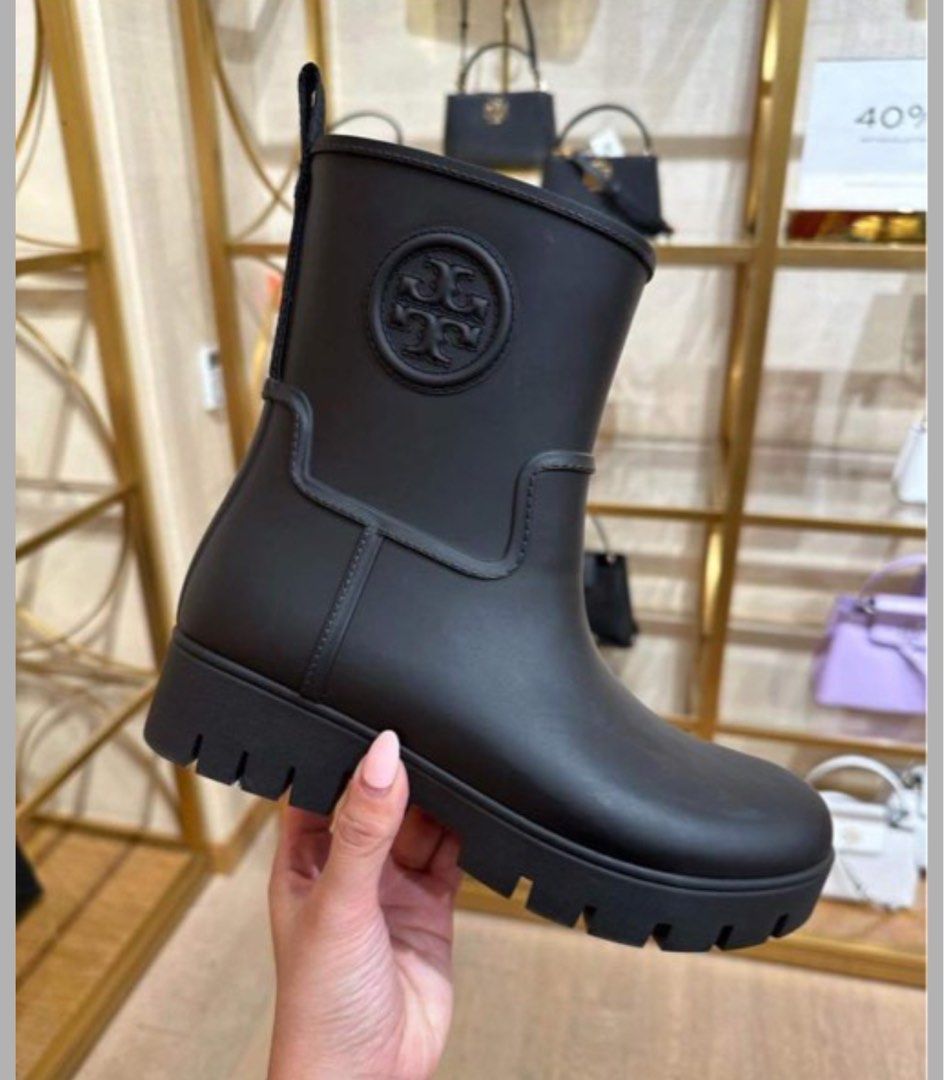 Tory Burch Rain Boots size 8 Women s Fashion Footwear Boots on Carousell
