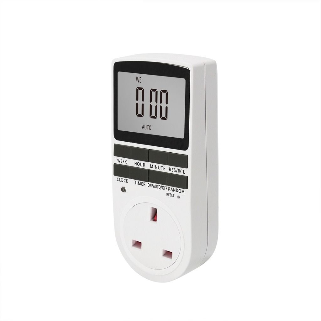 UK Plug 13A Digital Power Plug Timer, TV & Home Appliances, Electrical ...