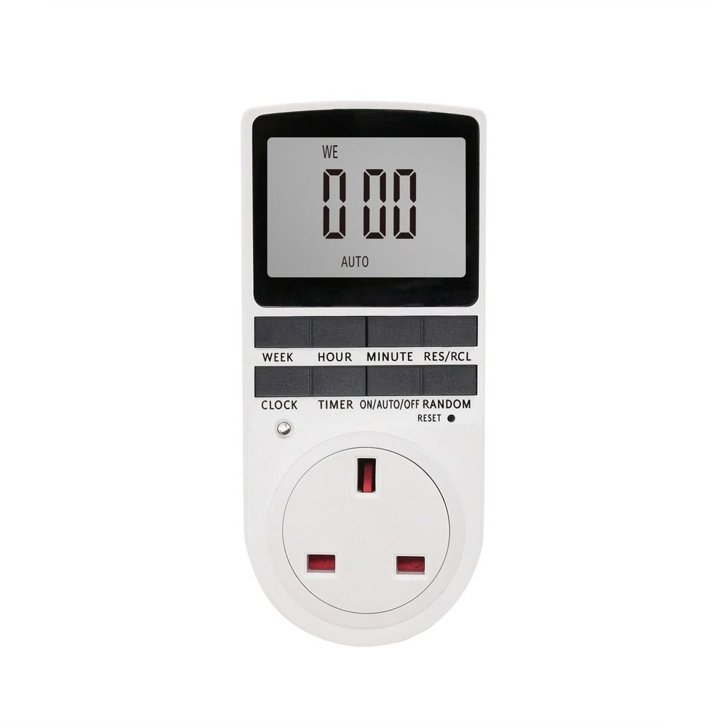 UK Plug 13A Digital Power Plug Timer, TV & Home Appliances, Electrical ...