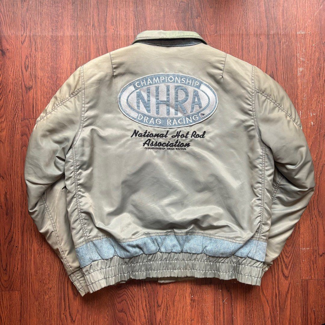 Vintage NHRA Racing Bomber Jacket, Men's Fashion, Coats, Jackets and ...
