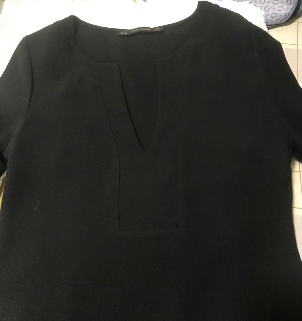 Zara Black Dress Original (Category: Dresses) located in Santa Rosa. Submitted by annacollection.ph (Listing ID 1323463257, Image 3). Description: Original dress (Preloved/personal used) Good as new and good condition Slightly used 3-5 times Brand: Zara Basic Color: Black Size: EUR S / USA S / MEX 2€ Made in Turkey Length: 32inc Long sleeve length: 23inch Fit for Medium to Large body frame Payment first thru GCash SF sagot ni buyer Courier: LBC /