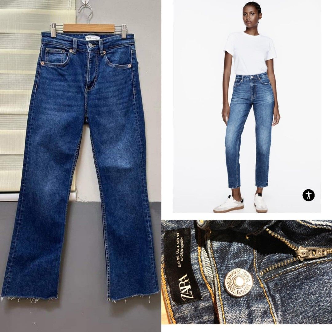Jeans hi rise slim zara sale