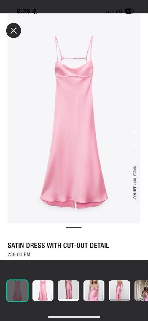 strapless open back dress Lace-Up Corset Midaxi Dress with Split in Soft Pink - 10