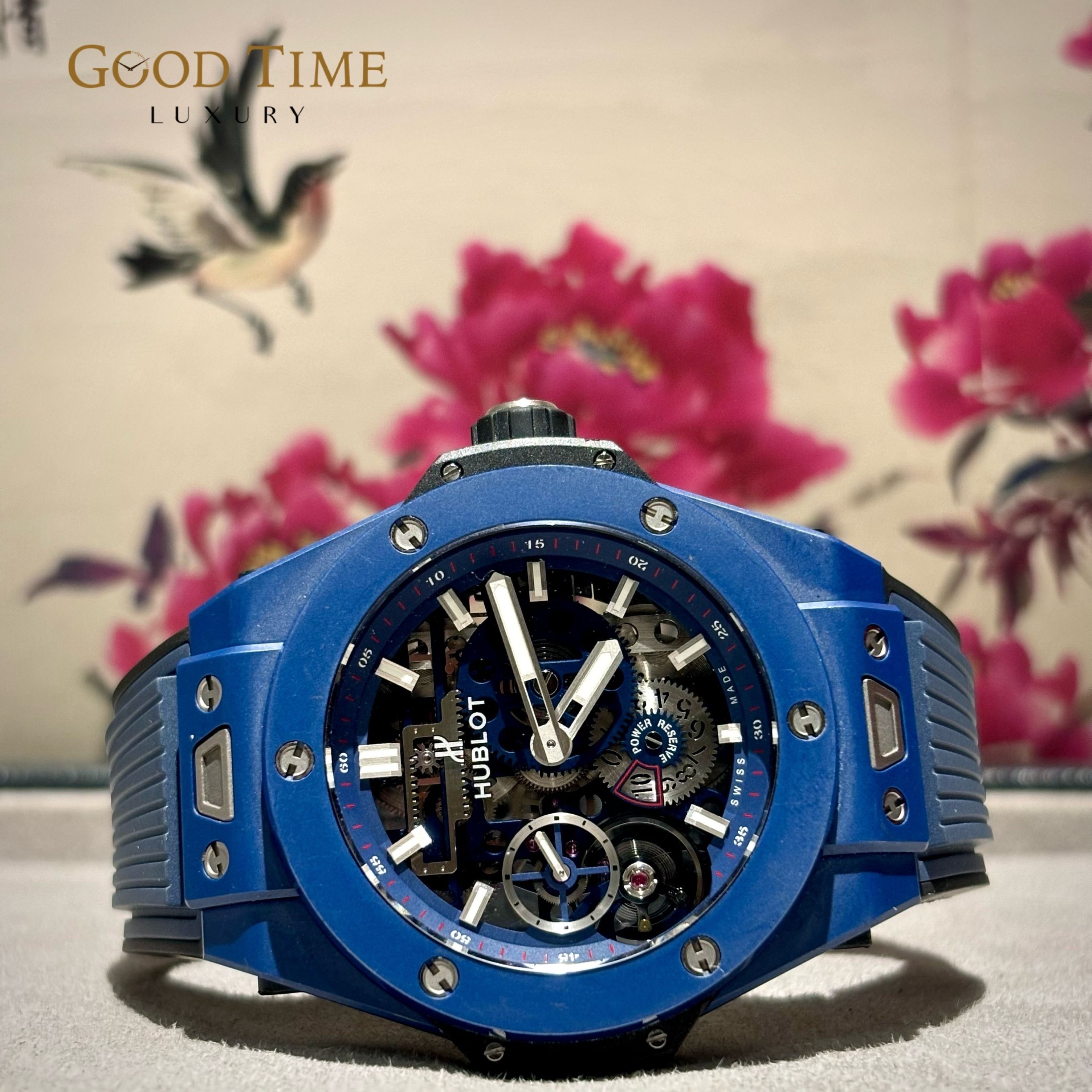 Hublot big bang meca 10 blue ceramic top